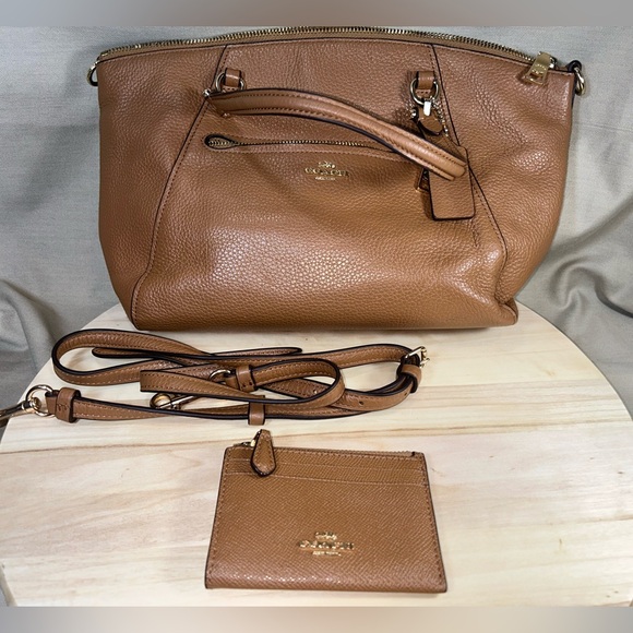 Coach Accessories - Coach Brown Leather cardholder/key wallet